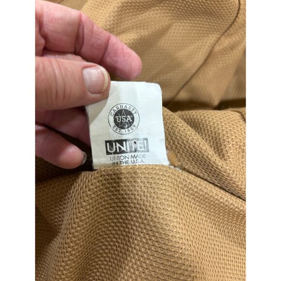 Vintage Carhartt J131 Sandstone Active Jacket union made Duck Thermal Workwear - Picture 5 of 11